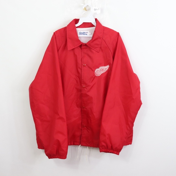 80s Chalk Line Mens XL Detroit Red Wings Jacket - Picture 1 of 8